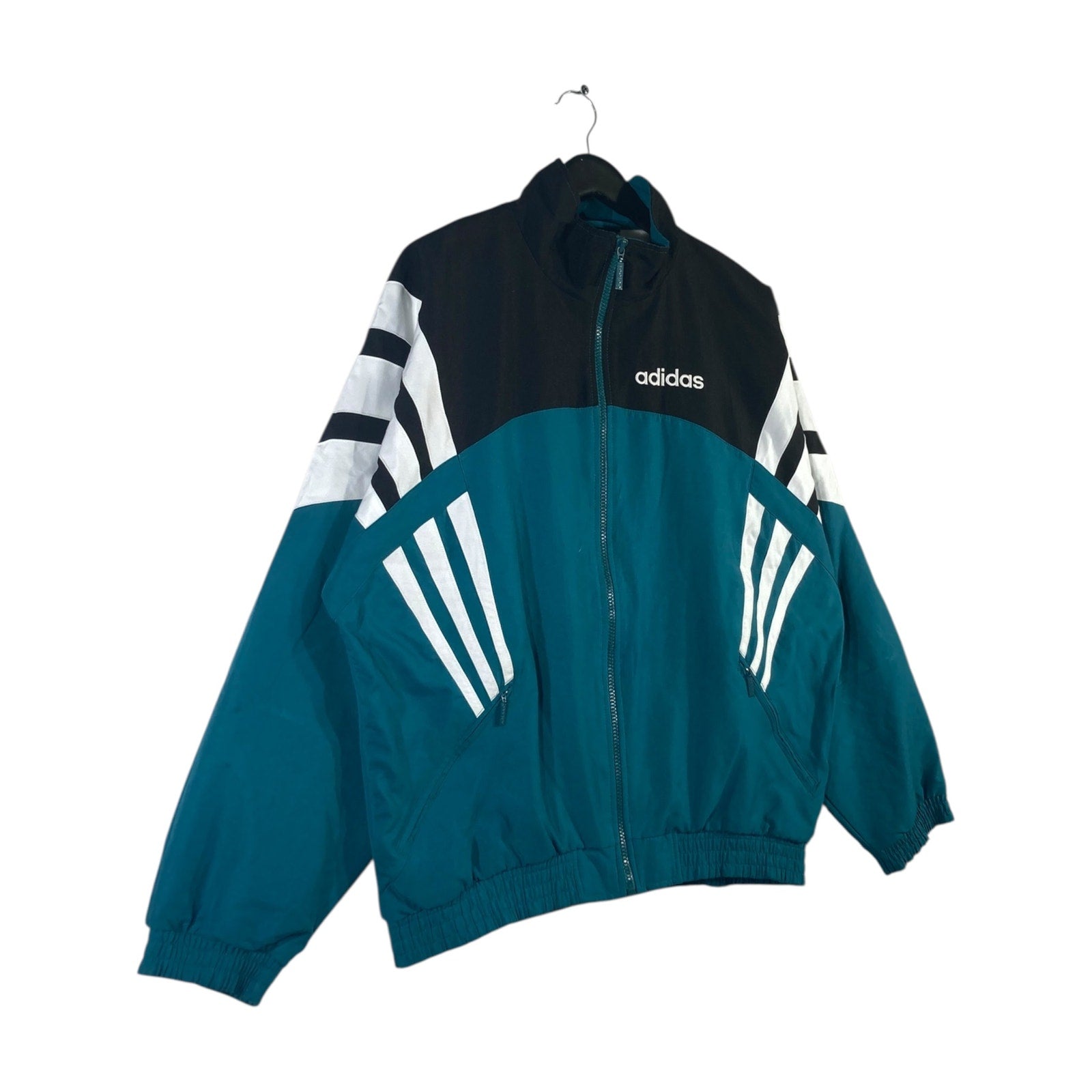 Vintage Adidas Chest Logo Print 3-Stripes Track Jacket