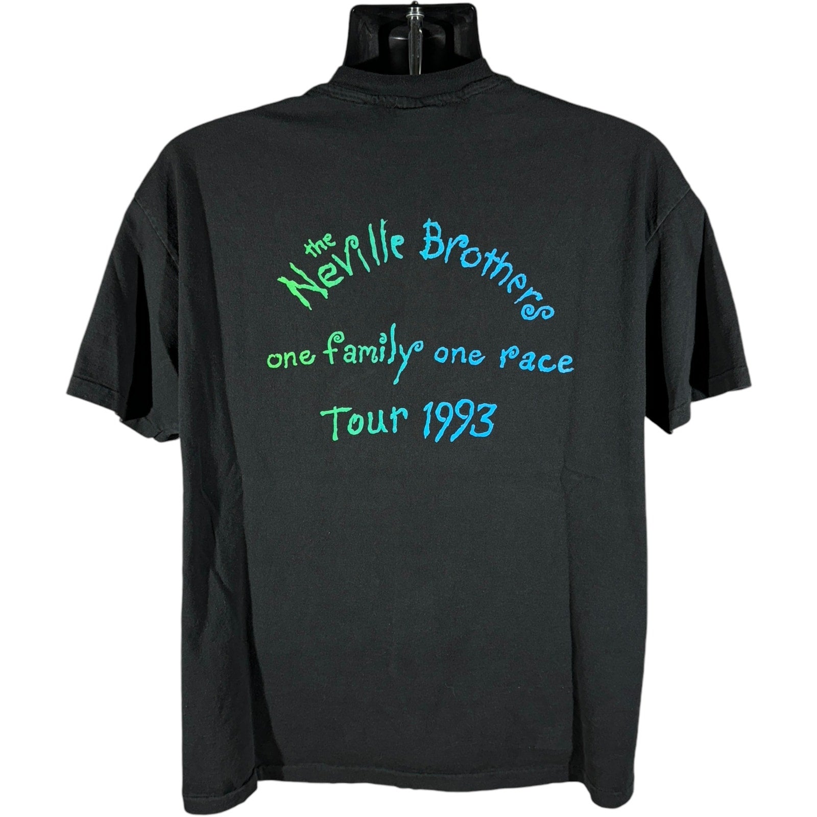 Vintage The Neville Brothers One Family One Race Tour Tee 1993