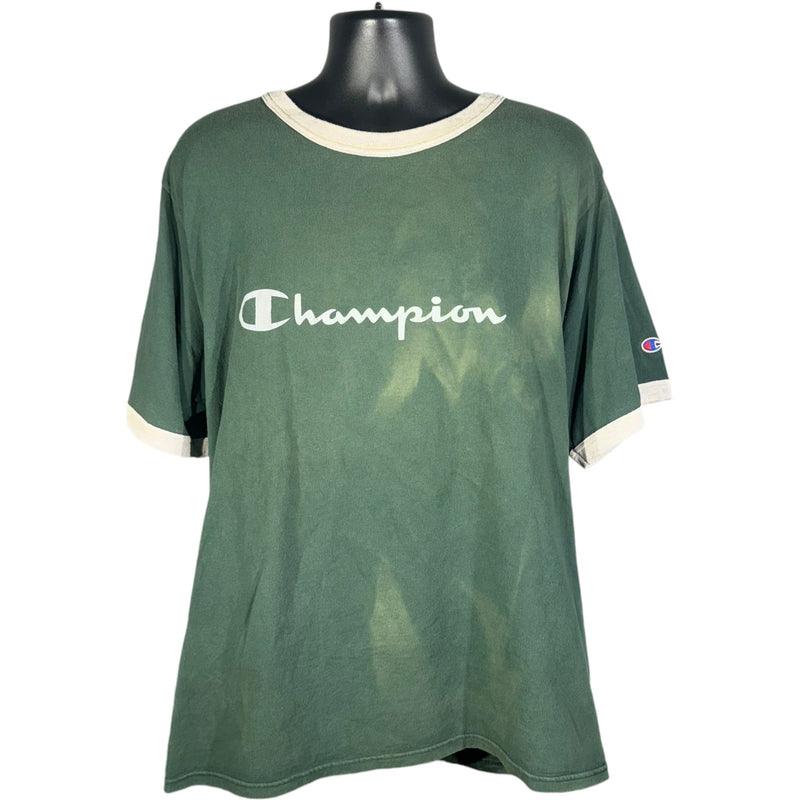 Vintage Champion Spellout Ringer Tee