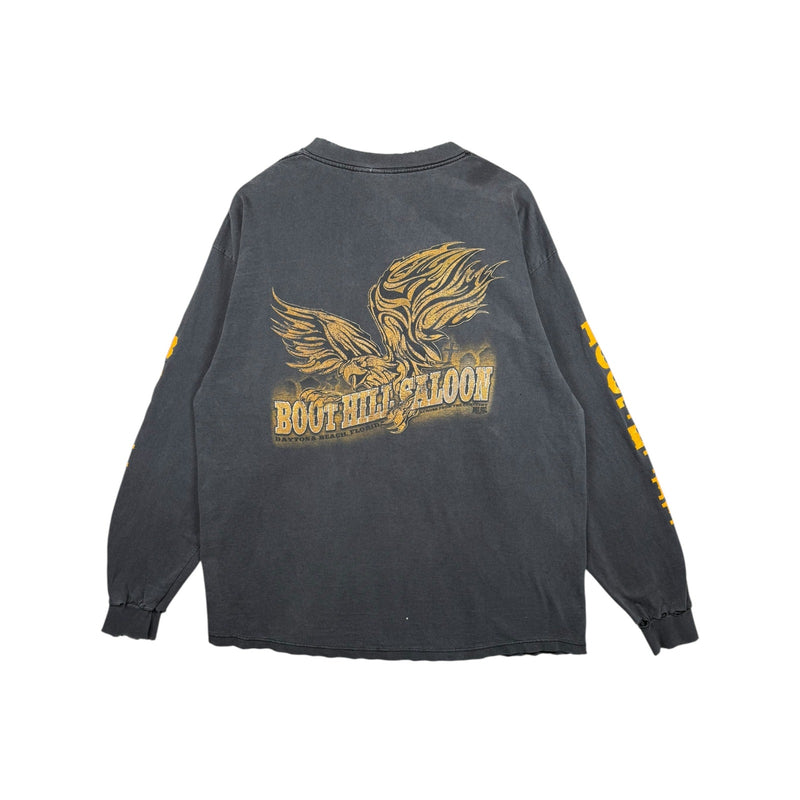Vintage Boot Hill Saloon Pocket Eagle Graphic Long Sleeve