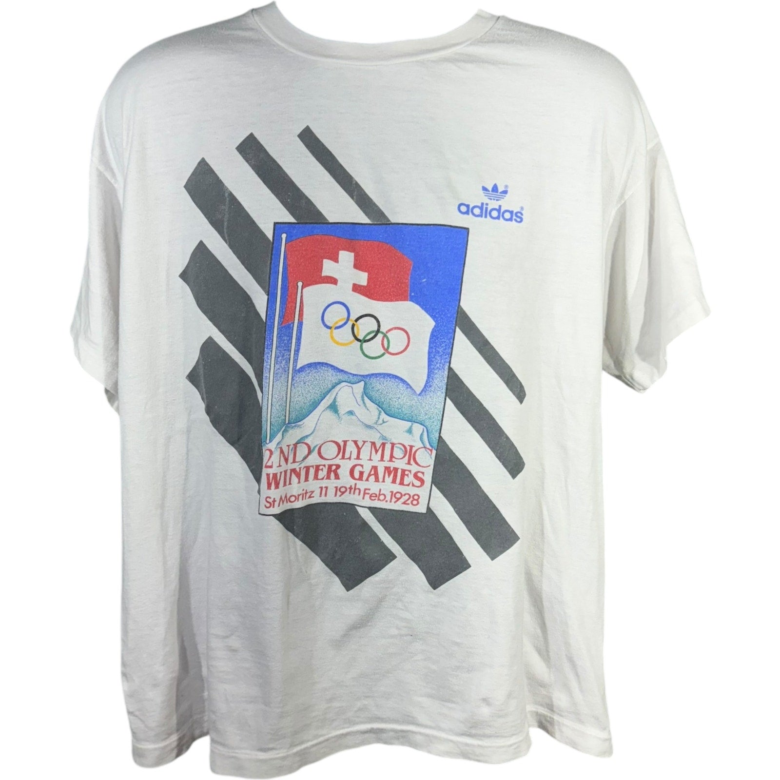 Vintage Adidas 2nd Olympic Winter Games Tribute Tee