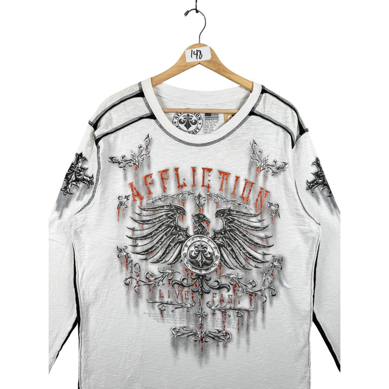 Vintage Affliction Live Fast Long Sleeve Tee