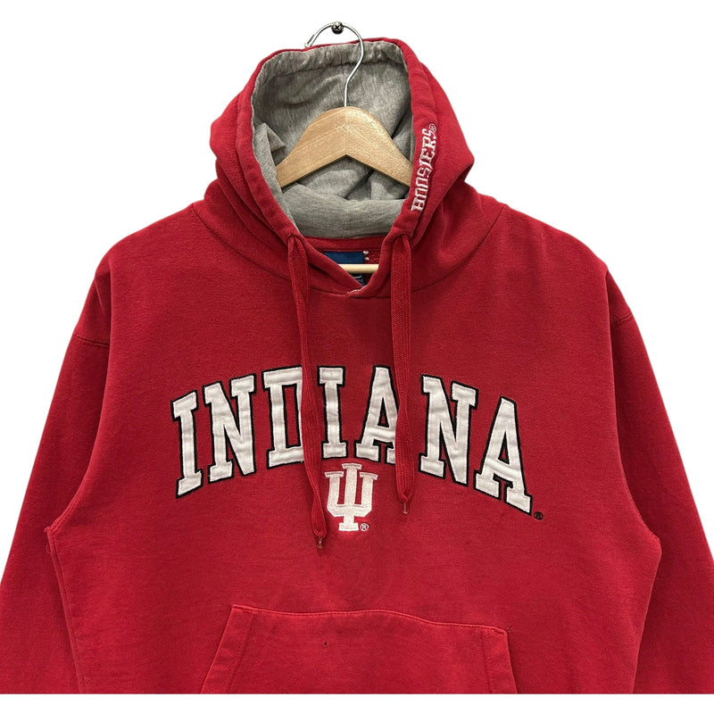 Vintage Indiana University Patch Spellout Hoodie