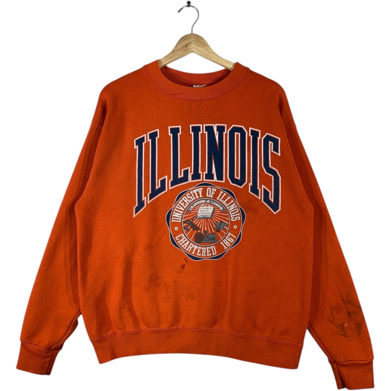 Vintage University Of Illinois Sweatshirt Crewneck