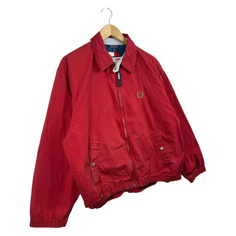 Vintage Tommy Hilfiger Collared Full Zip Bomber Jacket