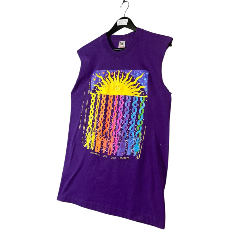 Vintage San Antonio Fiesta Muscle Sleeves Tank Top