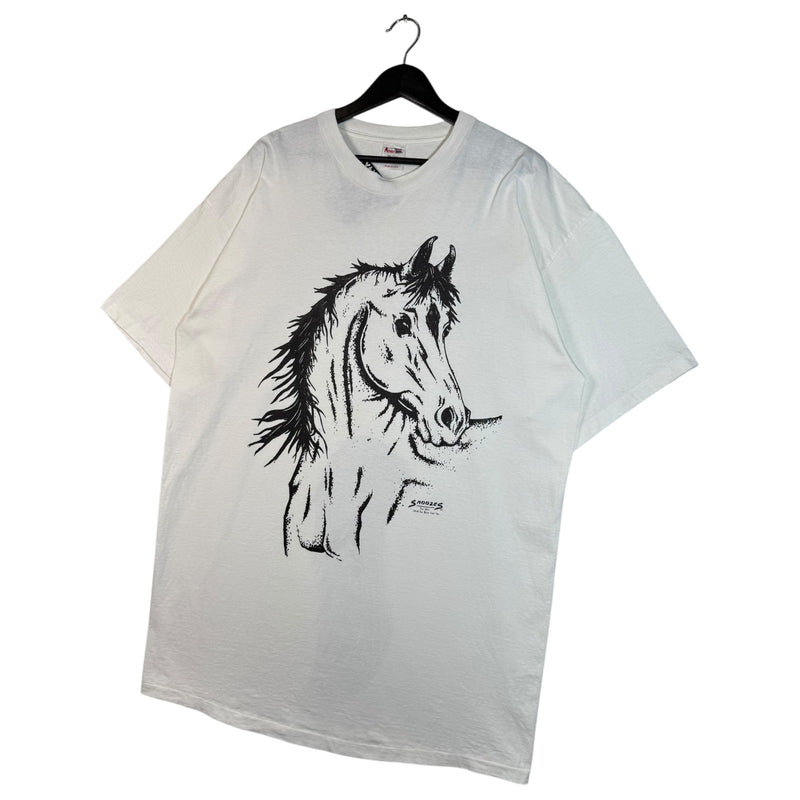 Vintage Horse Front & Back Art Nature T-Shirt