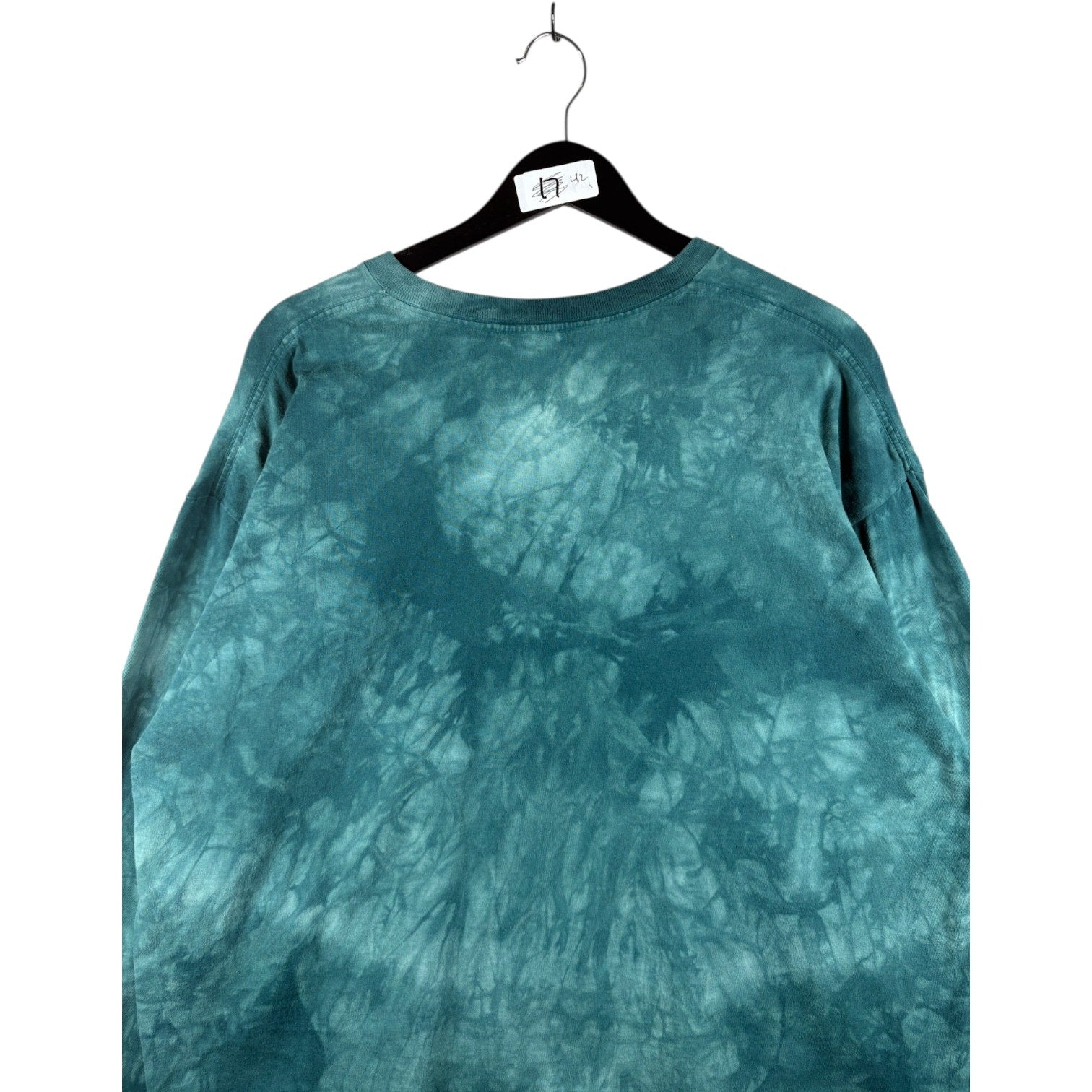 Vintage Tie Dye Tiger Graphic Print Long Sleeve