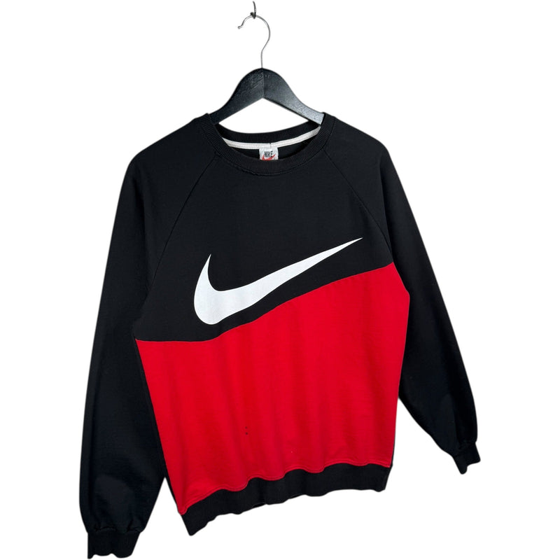 Vintage Nike Colorblock Big Swoosh Graphic Crewneck