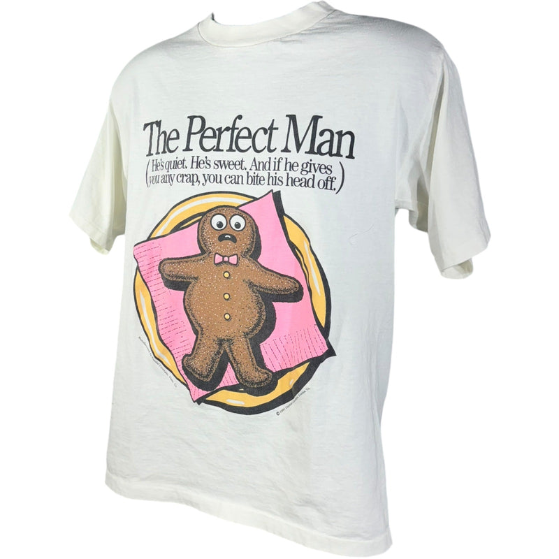 Vintage "The Perfect Man" Humor Novelty Tee 90s