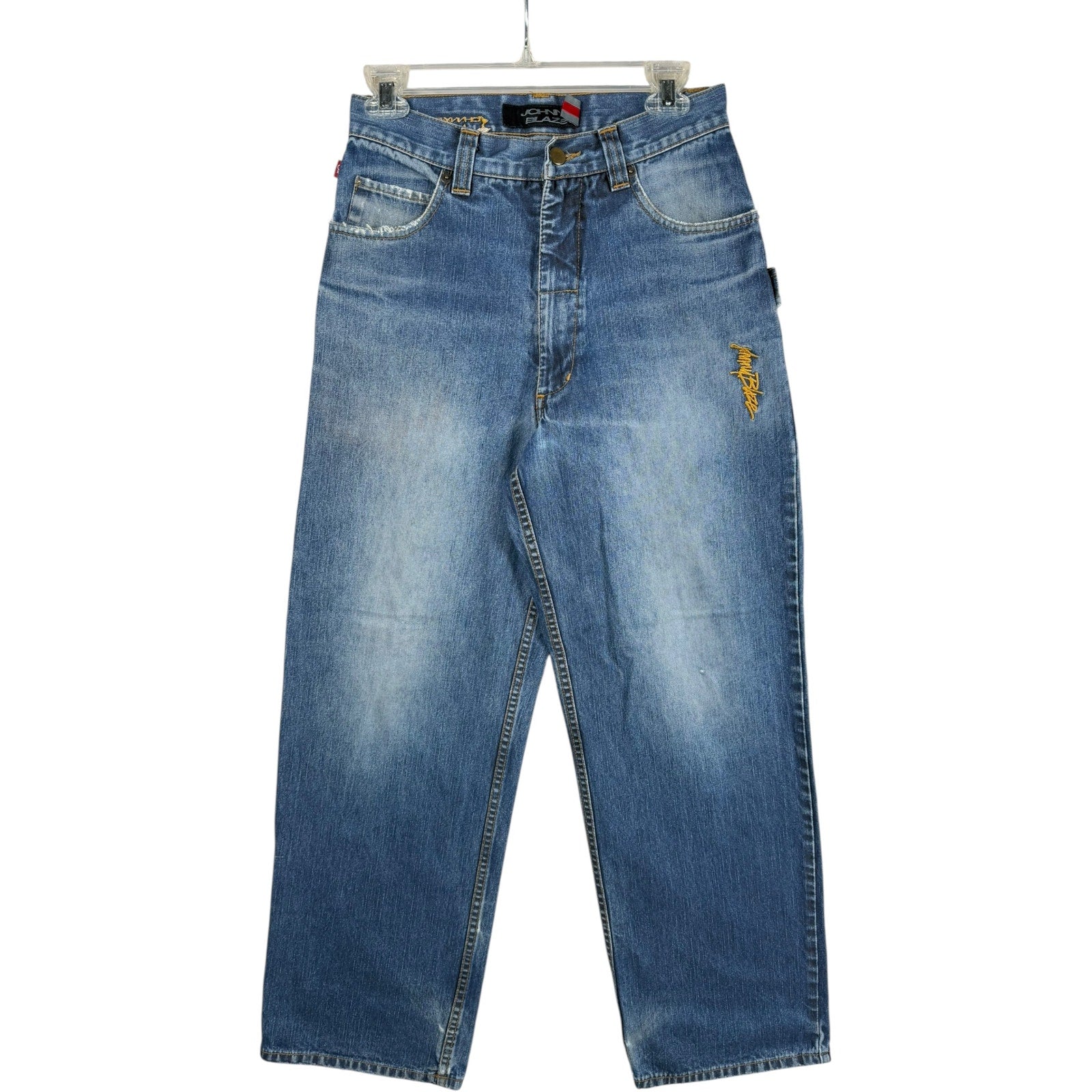Vintage Johnny Blaze Wide Leg Denim Jeans 28