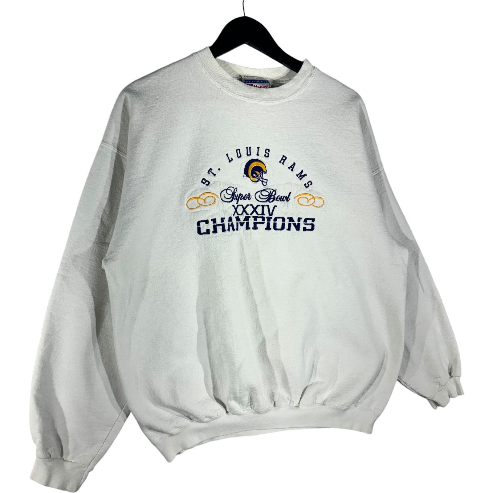 Vintage St. Louis Rams Super Bowl XXXIV Champions Crewneck