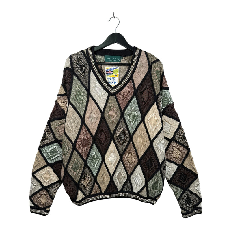 Vintage Argyle Fair Isle Cozy Pullover Sweater