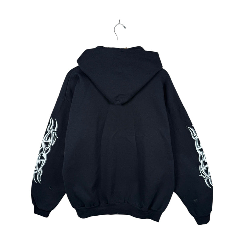 Vintage Woods of Terror Skulls & Tribal Hoodie