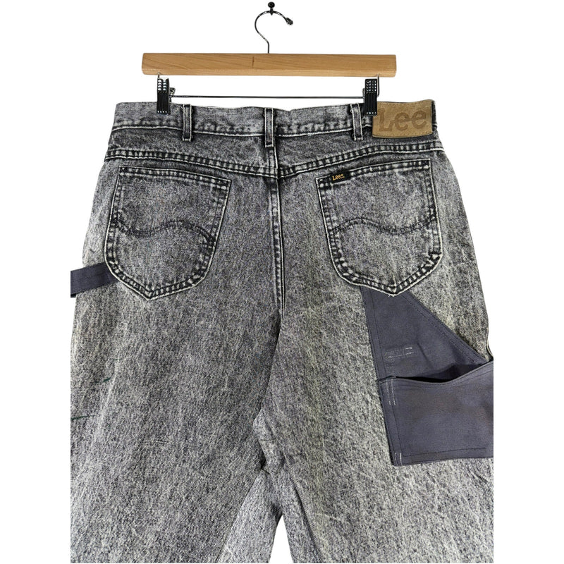 Vintage Lee Denim Cut & Sew Carpenter Shorts 36