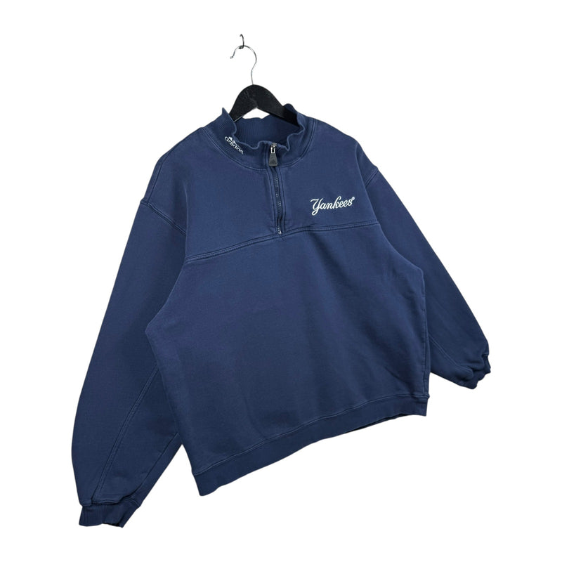 Vintage Adidas Yankees MLB 1/4 Zip Pullover Sweatshirt