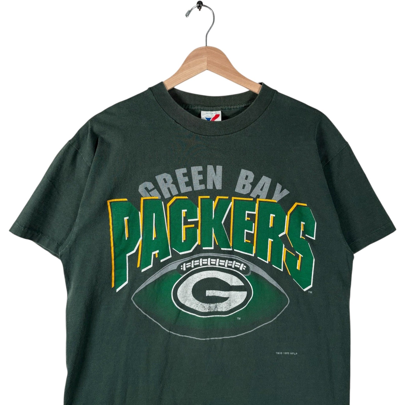 Vintage Green Bay Packers Spellout NFL Tee 90s