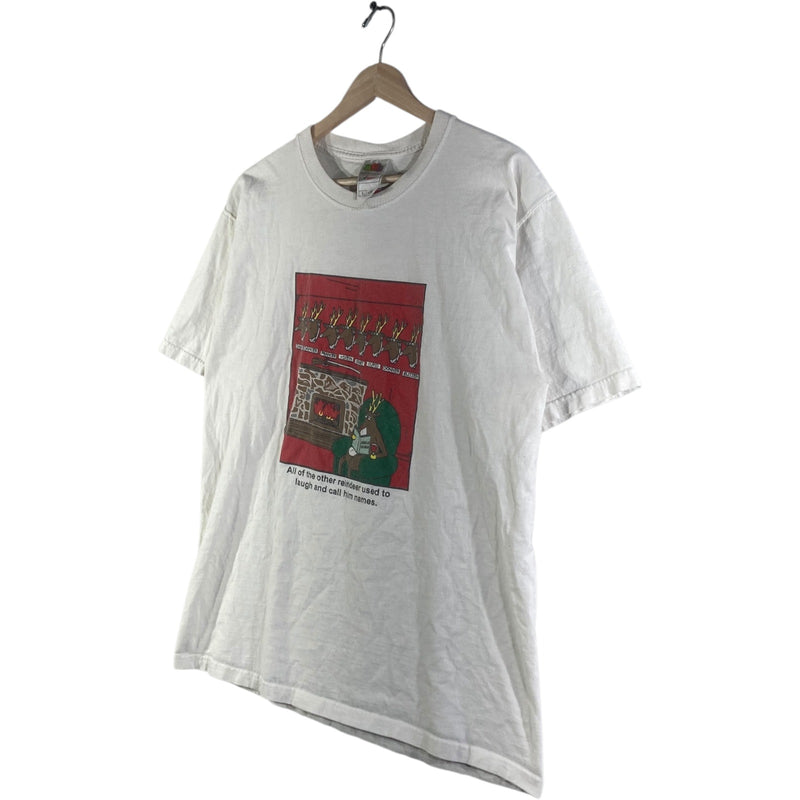 Vintage Funny Reindeer Christmas Graphic T-Shirt
