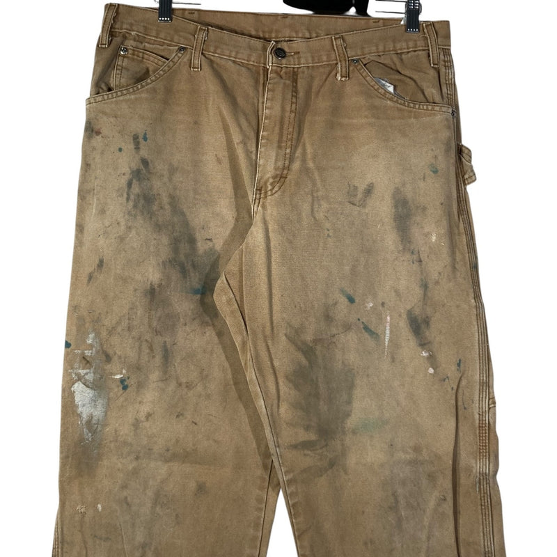 Vintage Dickies Distressed Paint Stained Carpenter Work Pants 36