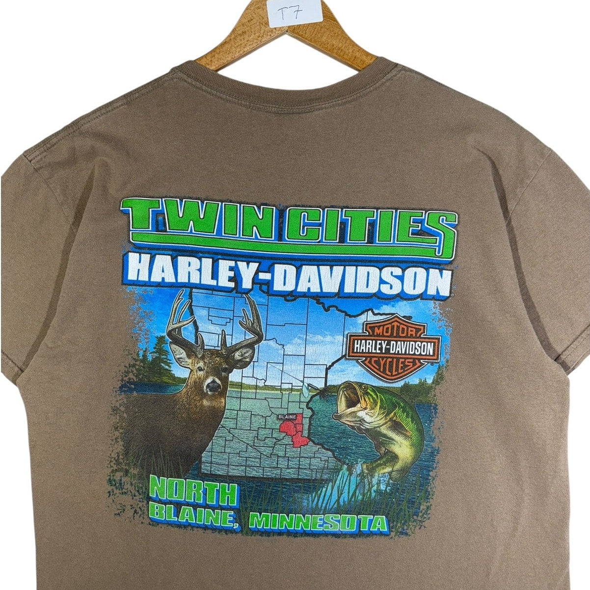 Vintage Harley Davidson Twin Cities Graphic T-Shirt
