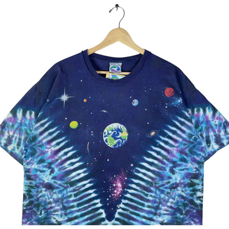 Vintage Liquid Blue Solar System AOP Tee XL