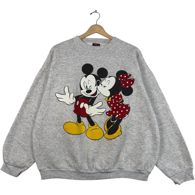 Vintage Disney Minnie Kissing Mickey Crewneck