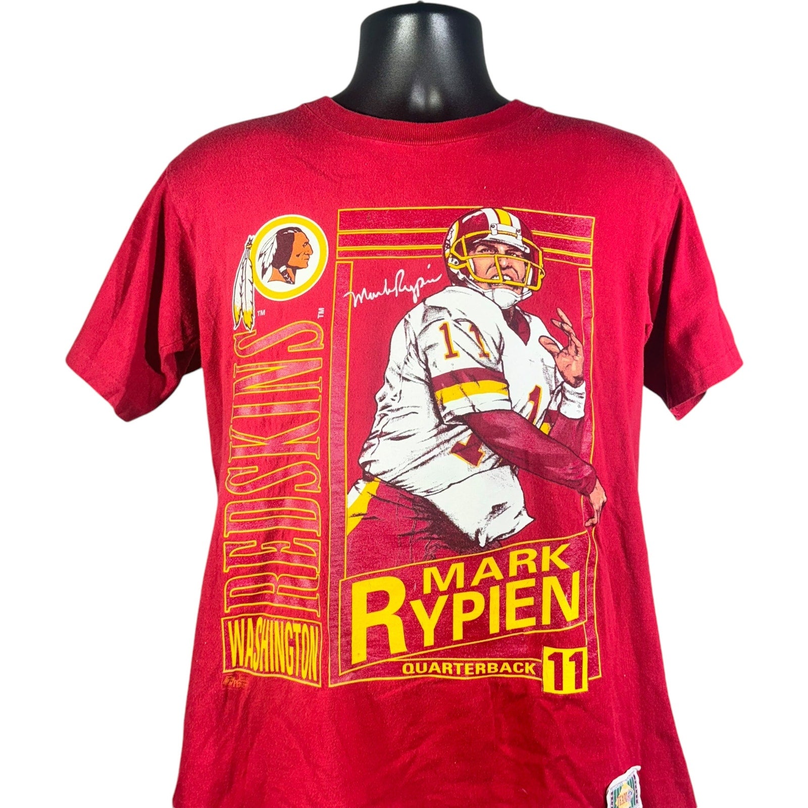 Vintage Mark Rypien Washington Redskins Nutmeg Tee