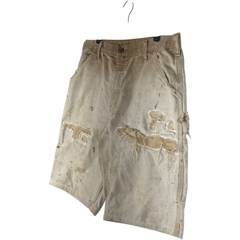 Vintage Carhartt Distressed Shorts Denim Shorts 34