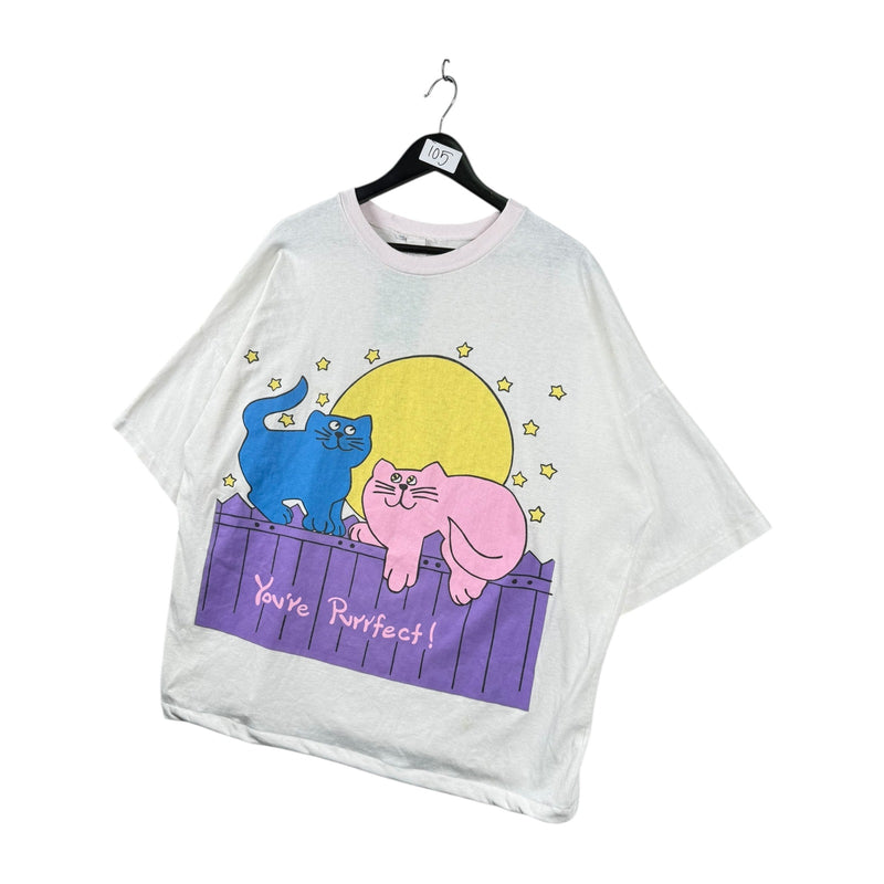 Vintage You’re Purrfect Cat Graphic T-Shirt