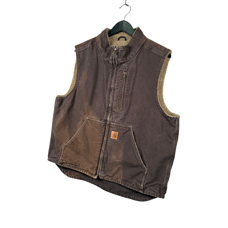 Vintage Carhartt Canvas Full Zip Workwear Vest