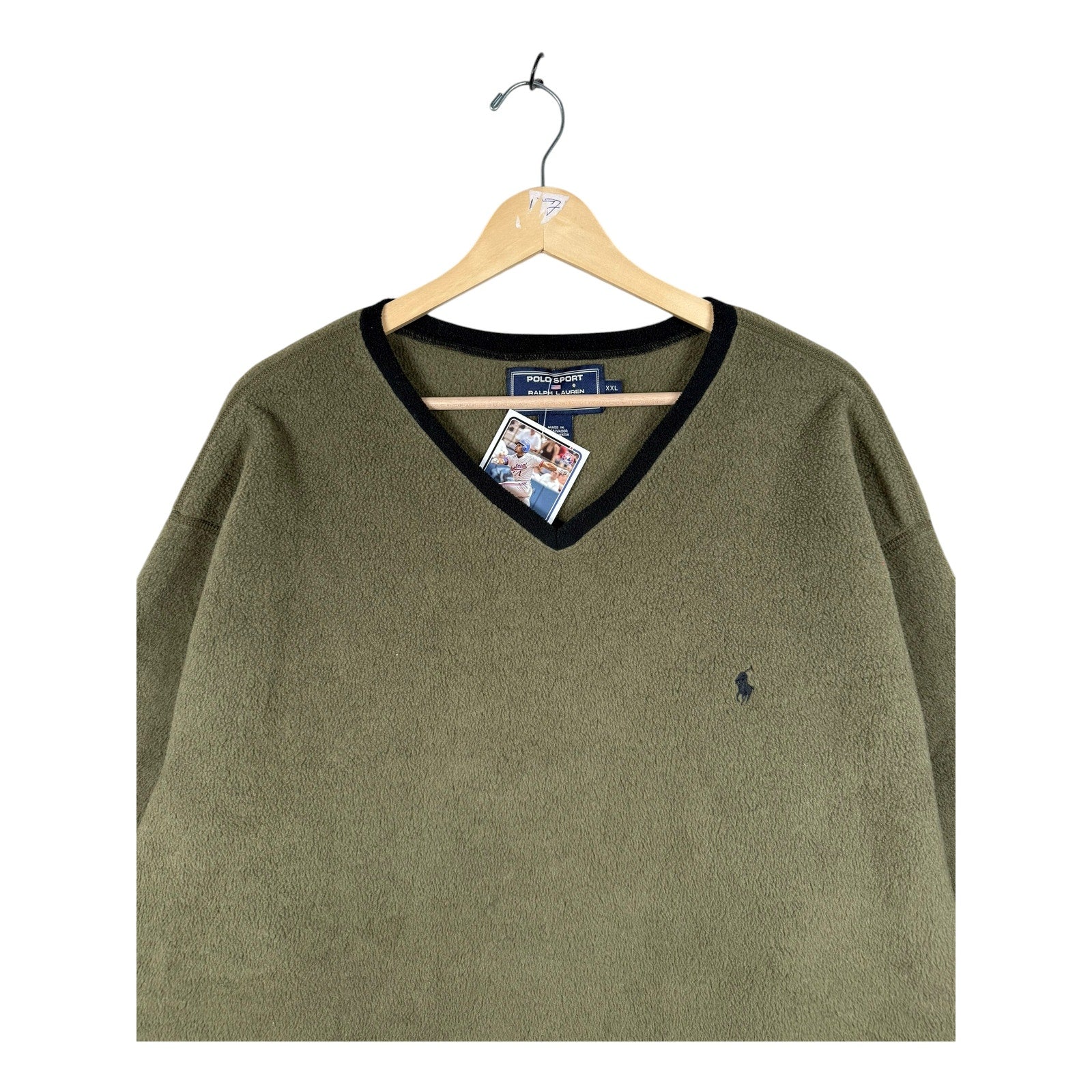 Vintage Polo Sport Ralph Lauren Fleece V-Neck Sweater