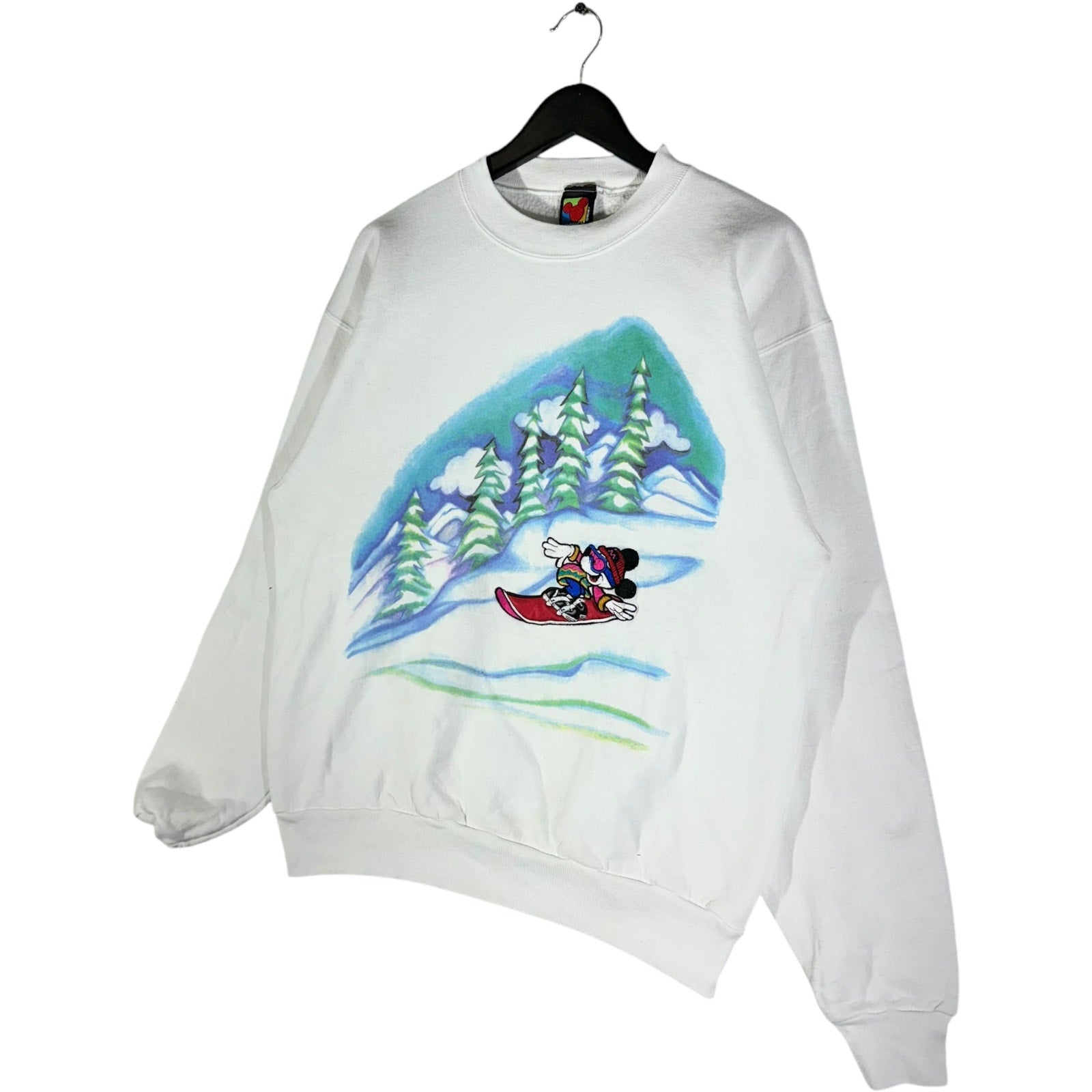 Vintage Mickey Unlimited Snowboarding Mickey Mouse Crewneck