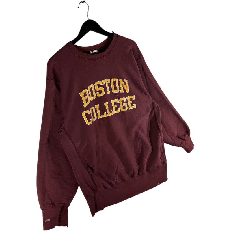 Vintage Champion Reverse Weave Boston College Spellout Crewneck