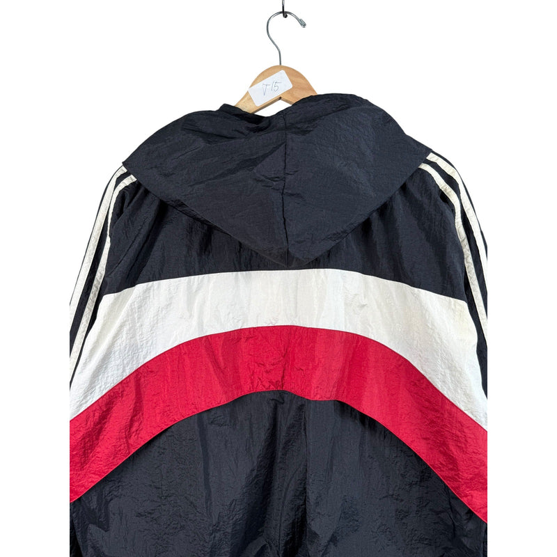 Vintage Adidas Colorblock Hooded Full Zip Windbreaker