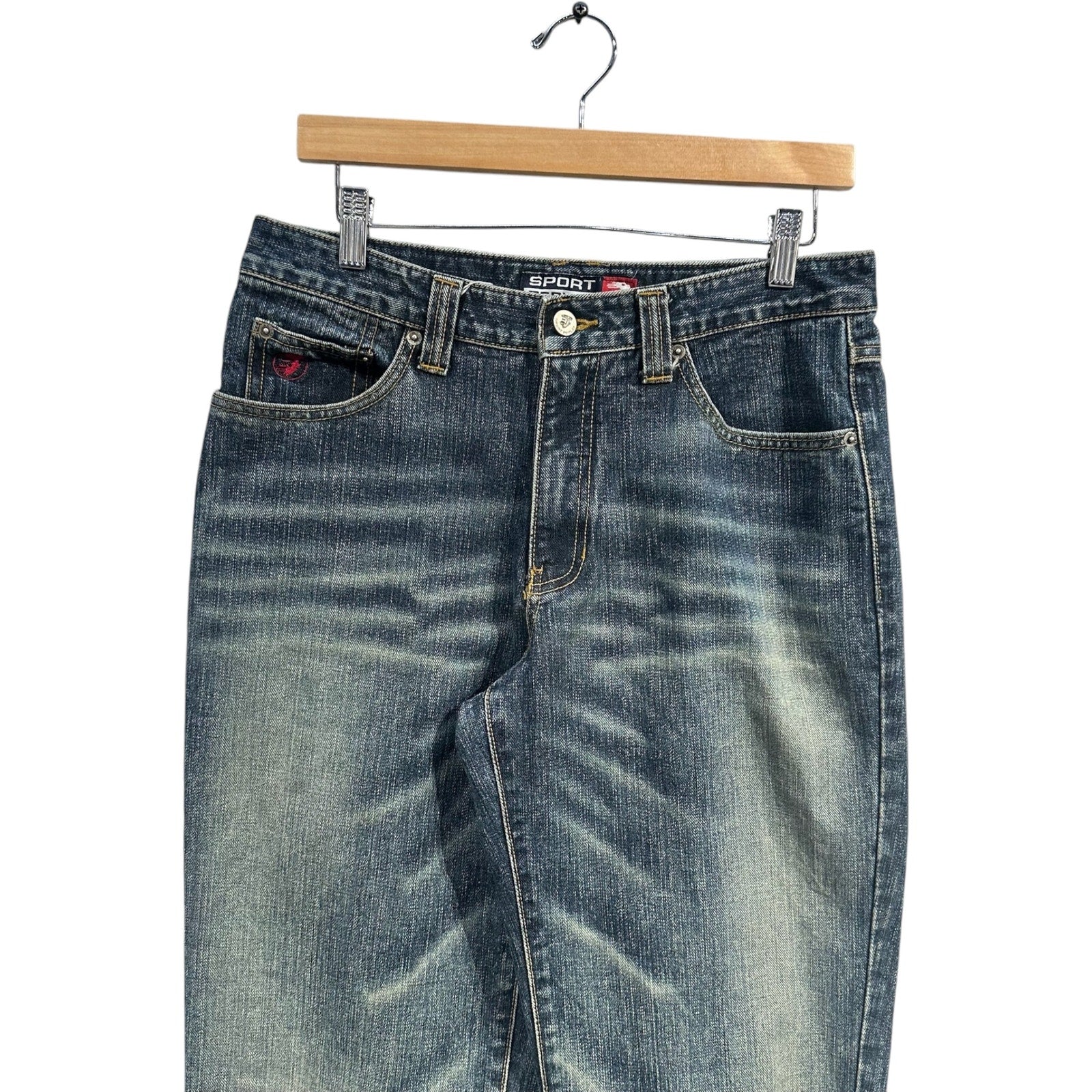 Vintage Sport Replay Straight Leg Denim Jeans 31x32