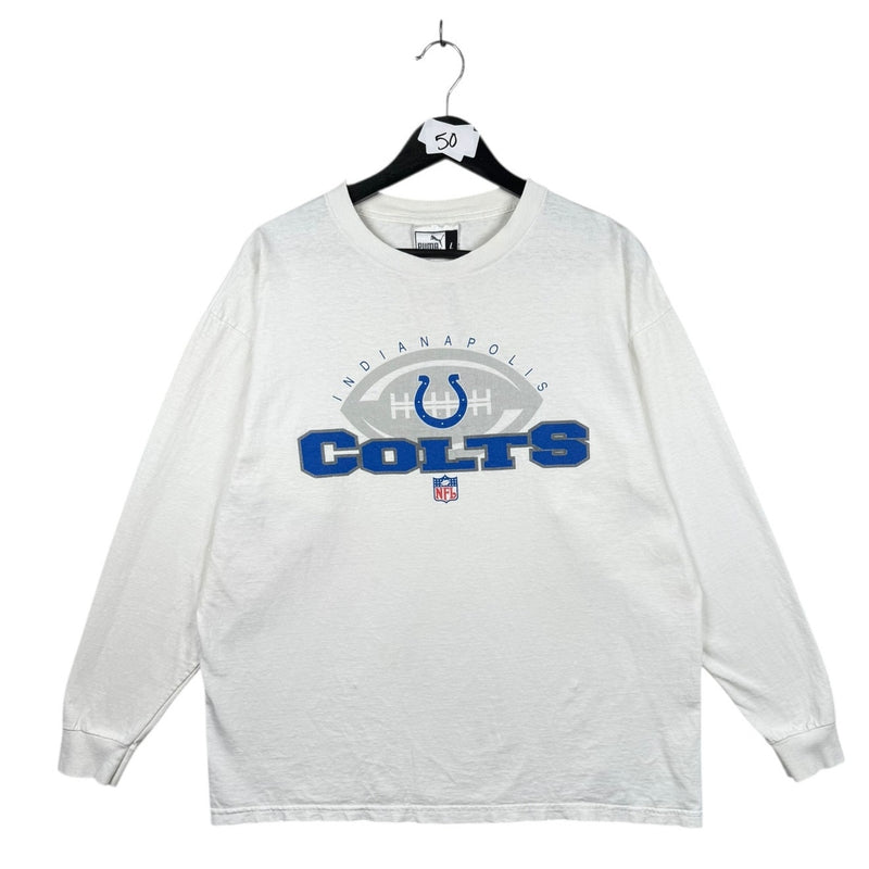 Vintage Puma Indianapolis Colts NFL Long Sleeve T-Shirt