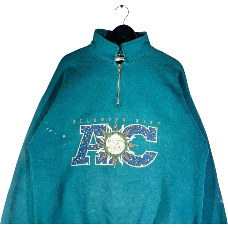 Vintage 1/4 Zip Atlantic City Souvenir Crewneck