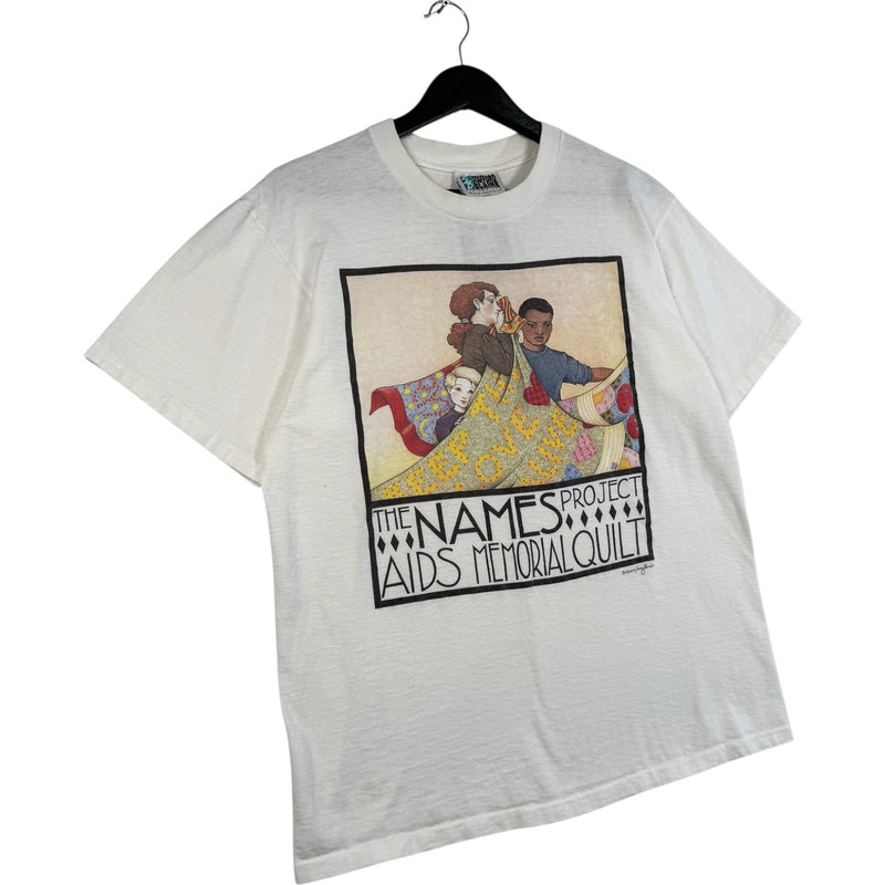 Vintage The Names Project Aids Memorial Quilt Tee