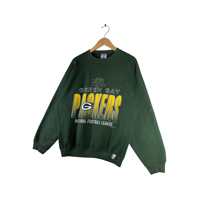 Vintage Green Bay Packers Chest Spellout NFL Crewneck 1993