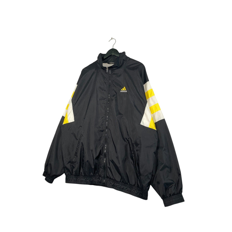 Vintage Adidas Mini Spellout Logo Full Zip Windbreaker