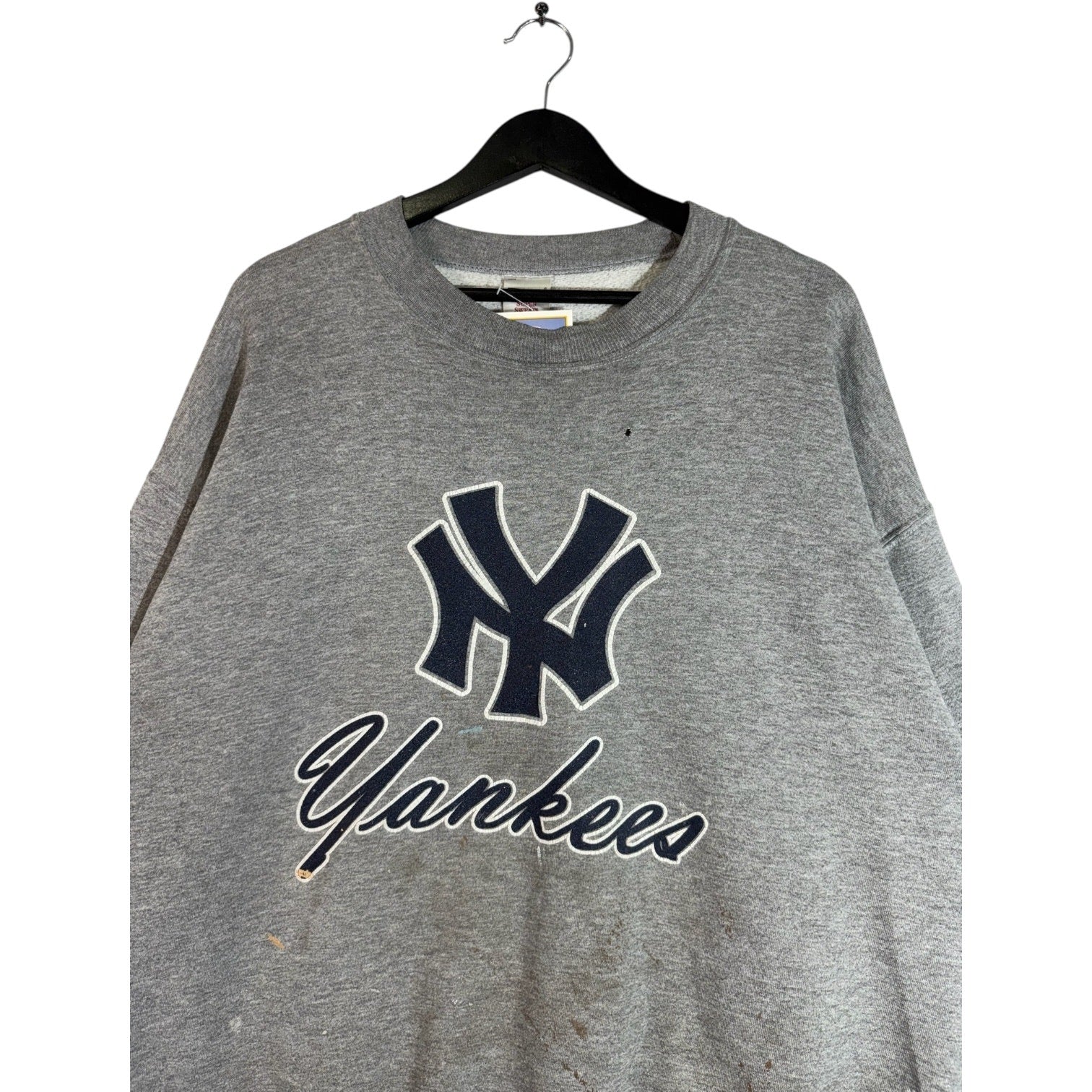 Vintage Yankees Spellout Crewneck XL