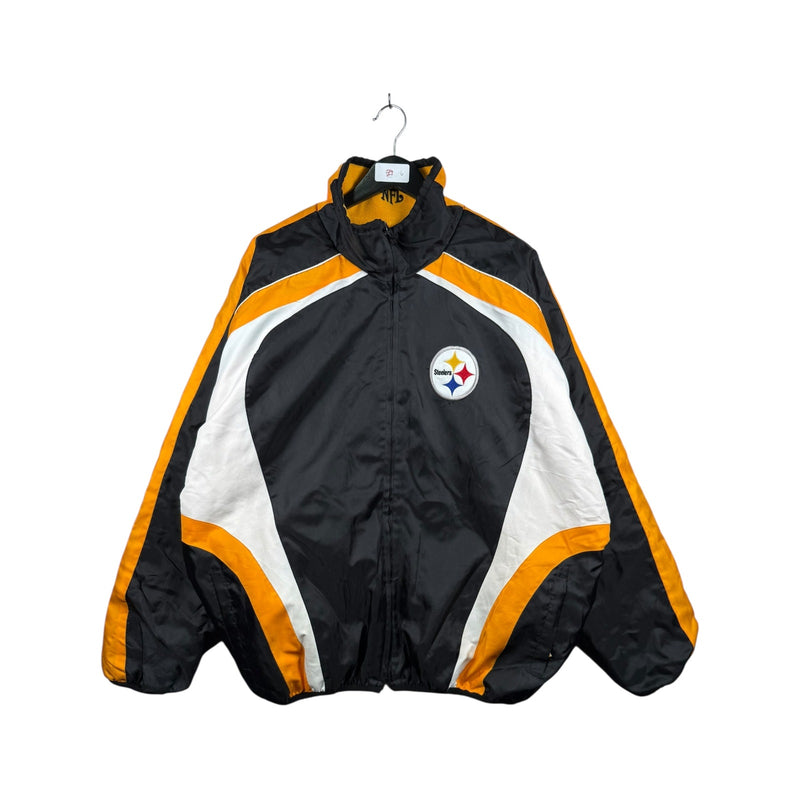 Vintage NFL Pittsburgh Steelers Football Reversible Windbreaker Jacket