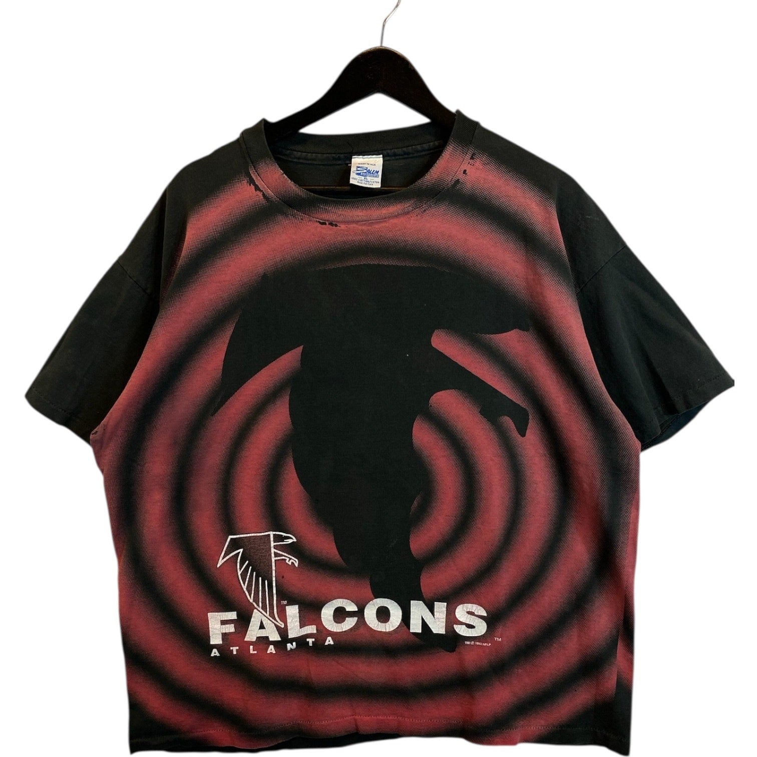 Vintage Atlanta Falcons Spiral NFL T-Shirt