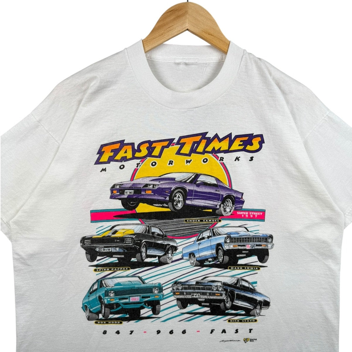 Vintage Fast Times Motorworks Muscle Car T-Shirt
