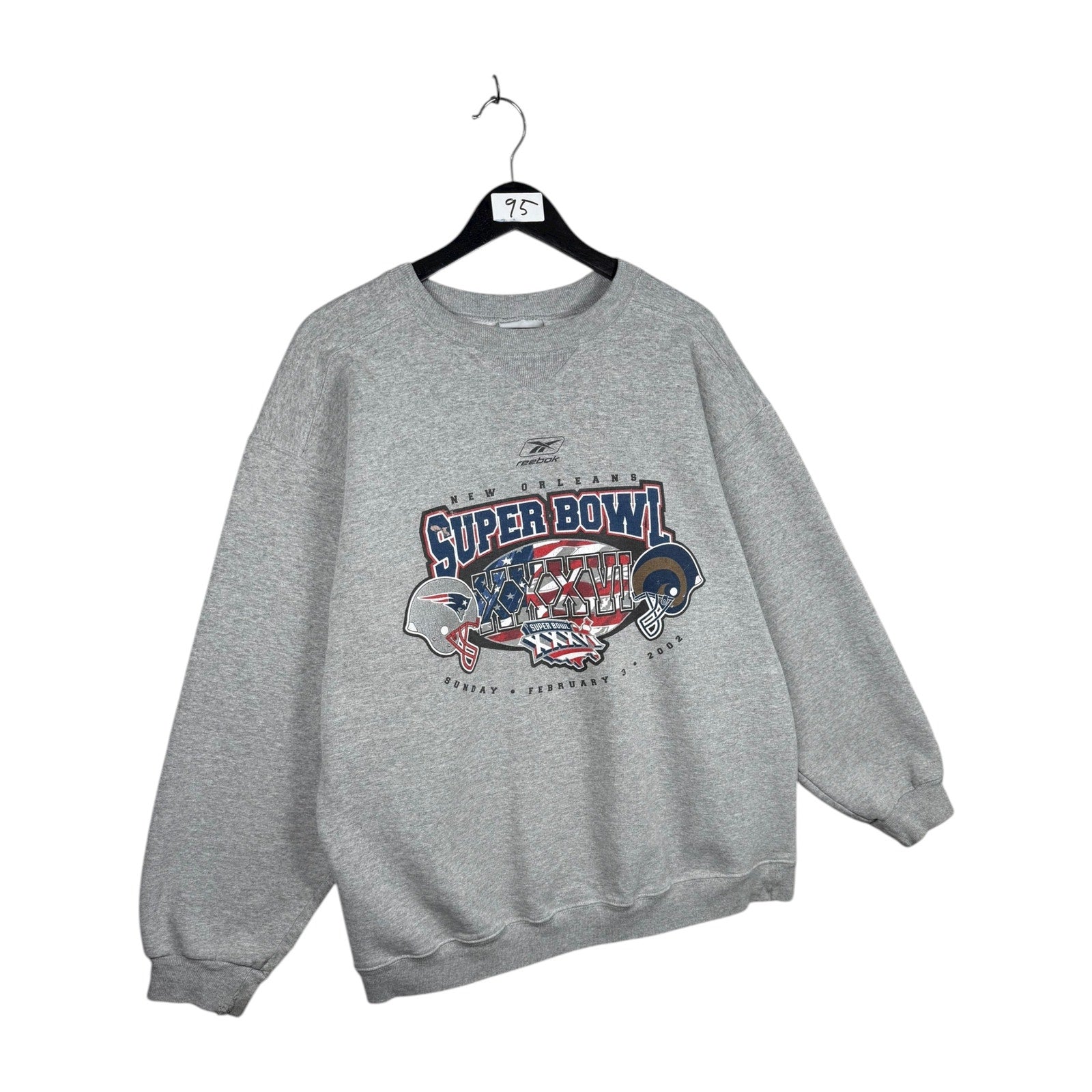 Vintage Reebok Super Bowl XXXVI Crewneck