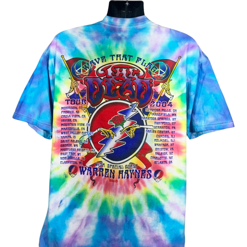 Vintage Grateful Dead  "Wave That Flag" Tie Dye Tour Tee