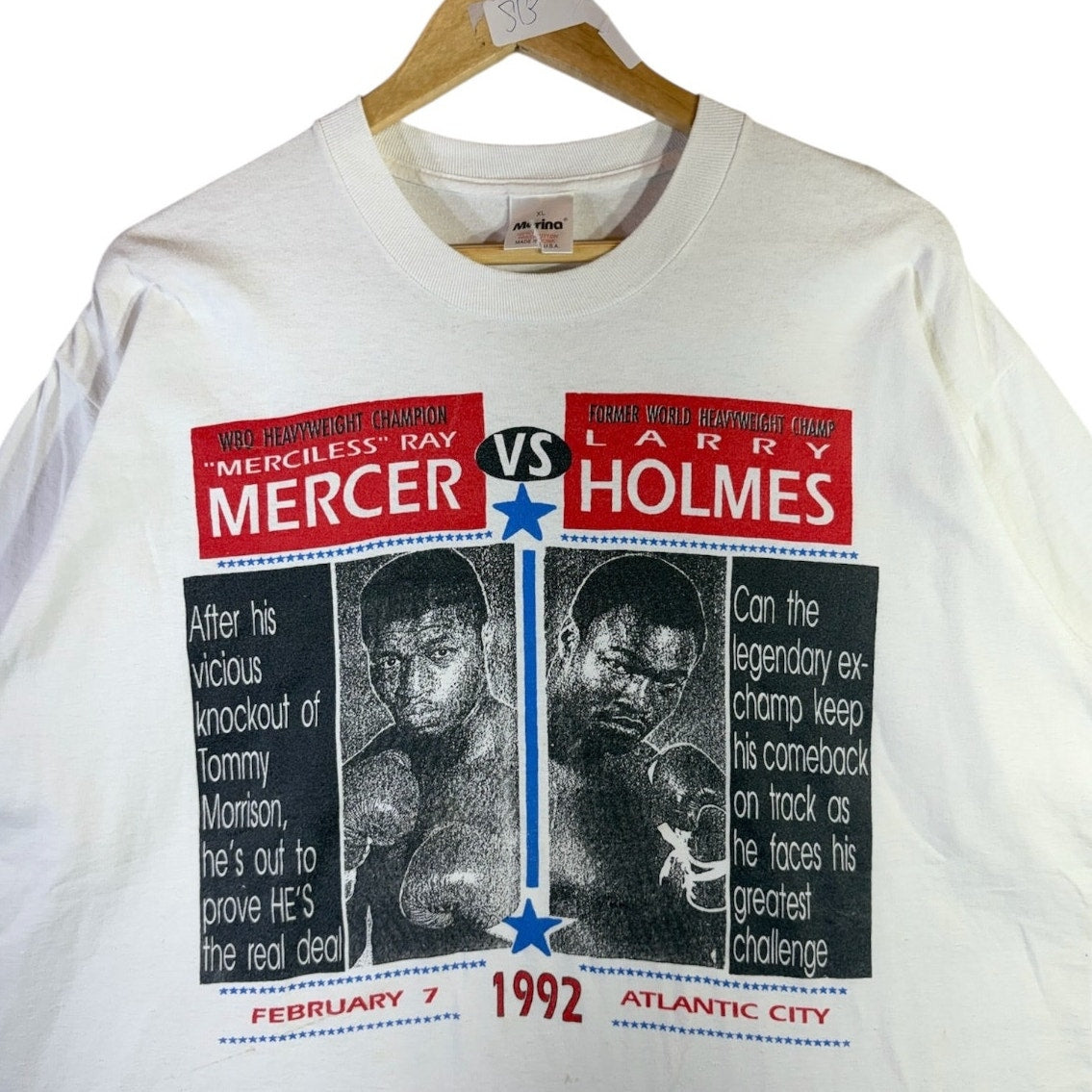 Vintage Ray Mercer vs Larry Holmes Boxing Match T-Shirt