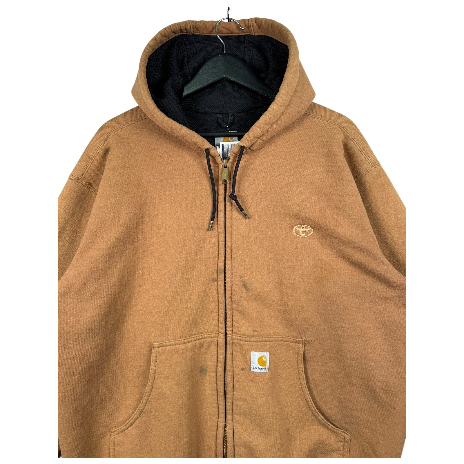 Vintage Carhartt Thermal-Lined Full Zip Hoodie