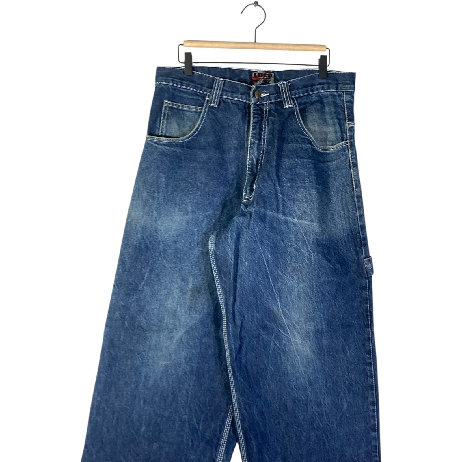 Vintage Loco Workwear Utility Carpenter Denim Pants 36