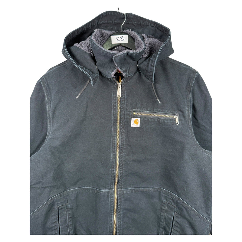 Vintage Carhartt Sherpa-Lined Full Zip Hoodie